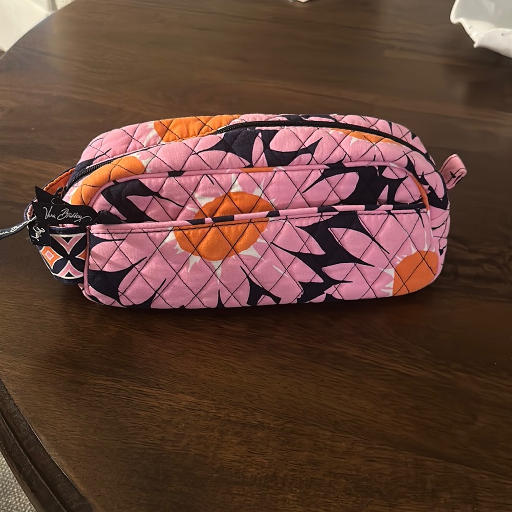 Vera Bradley "Loves Me Sunflower" Makeup Bag